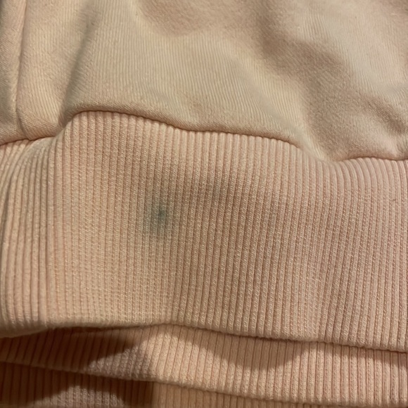 Front Row Shop Cotton Long Sleeve Sweatshirt Dress in Pale Pink Size Small - Picture 9 of 10